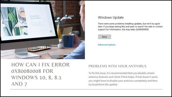 How can I fix error 0x80080008 for Windows 10, 8, 8.1 and 7