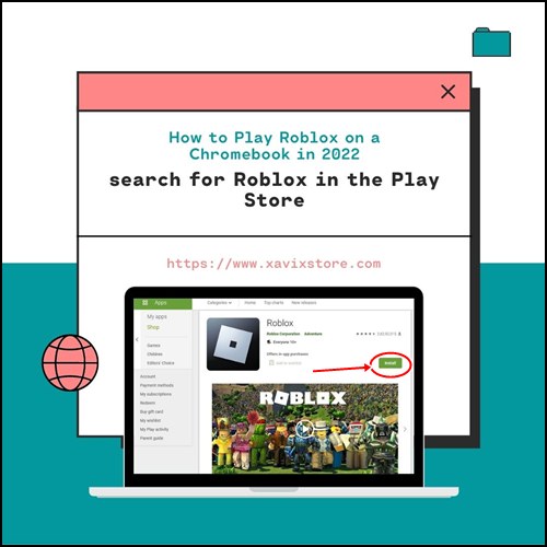 search for Roblox in the Play Store