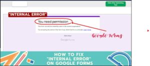 google forms internal error