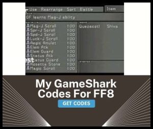 final fantasy 8 gameshark codes