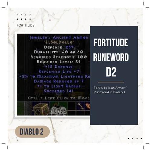 fortitude runeword d2 full guide