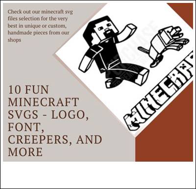10 Fun Minecraft SVGs  Logo Font Creepers and More