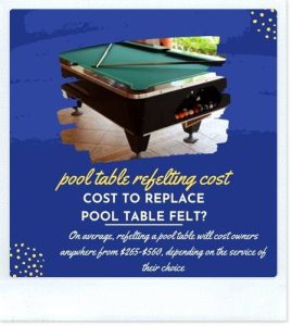 pool table refelting cost