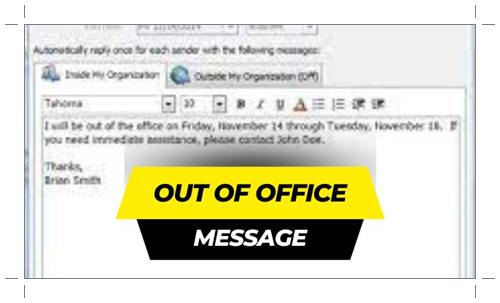 Tips for Writing an Effective Out of Office Message